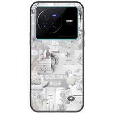 Aesthetic White Vivo X80 Black TPU (Μαύρη Σιλικόνη)