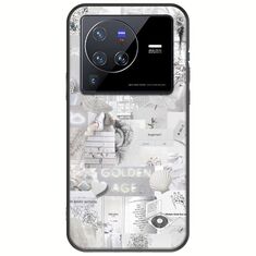 Aesthetic White Vivo X80 Pro Black TPU (Μαύρη Σιλικόνη)