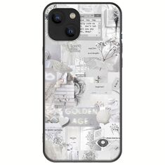 Aesthetic White iPhone 14 Plus Black TPU (Μαύρη Σιλικόνη)