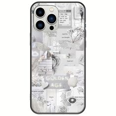 Aesthetic White iPhone 14 Pro Black TPU (Μαύρη Σιλικόνη)