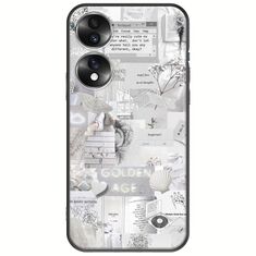 Aesthetic White Honor 70 5G Black TPU (Μαύρη Σιλικόνη)