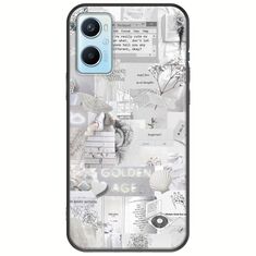 Aesthetic White Oppo A96 4G Black TPU (Μαύρη Σιλικόνη)