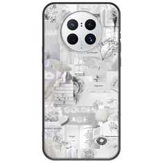 Aesthetic White Huawei Mate 50 Pro Black TPU (Μαύρη Σιλικόνη)