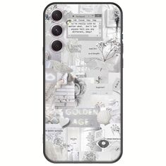 Aesthetic White Samsung Galaxy A14 5G Black TPU (Μαύρη Σιλικόνη)