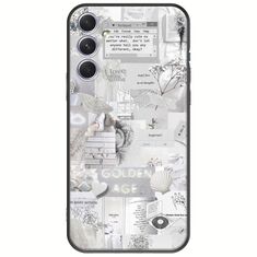 Aesthetic White Samsung Galaxy A54 5G Black TPU (Μαύρη Σιλικόνη)