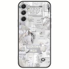 Aesthetic White Samsung Galaxy A34 5G Black TPU (Μαύρη Σιλικόνη)