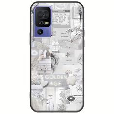 Aesthetic White TCL 40 SE Black TPU (Μαύρη Σιλικόνη)