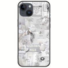 Aesthetic White iPhone 15 Plus Black TPU (Μαύρη Σιλικόνη)