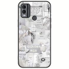 Aesthetic White Nokia C22 Black TPU (Μαύρη Σιλικόνη)