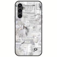 Aesthetic White Samsung Galaxy S23 FE 5G Black TPU (Μαύρη Σιλικόνη)