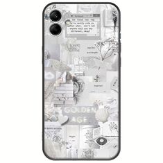 Aesthetic White Samsung Galaxy A04e Black TPU (Μαύρη Σιλικόνη)