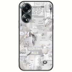 Aesthetic White Oppo A78 5G Black TPU (Μαύρη Σιλικόνη)