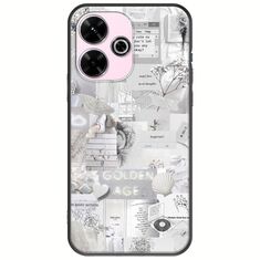 Aesthetic White Xiaomi Poco M6 4G Black TPU (Μαύρη Σιλικόνη)