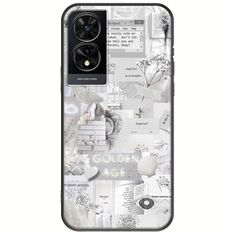 Aesthetic White TCL 505 Black TPU (Μαύρη Σιλικόνη)