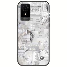 Aesthetic White TCL 501 Black TPU (Μαύρη Σιλικόνη)