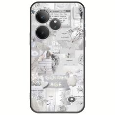 Aesthetic White Realme GT 6T 5G Black TPU (Μαύρη Σιλικόνη)