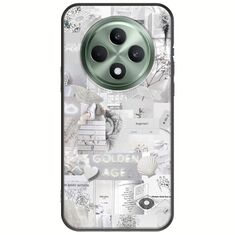 Aesthetic White Oppo Reno 12 F 5G Black TPU (Μαύρη Σιλικόνη)