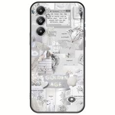 Aesthetic White Samsung Galaxy A16 4G / 5G Black TPU (Μαύρη Σιλικόνη)