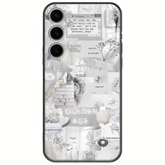 Aesthetic White Samsung Galaxy S25 5G Black TPU (Μαύρη Σιλικόνη)