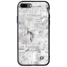 Aesthetic White iPhone 8 Plus Groove TPU (Tempered Glass και TPU)