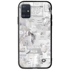 Aesthetic White Samsung Galaxy A71 Groove TPU (Tempered Glass και TPU)