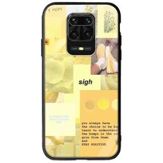 Aesthetic Yellow Xiaomi Redmi Note 9S / 9 Pro / 9 Pro Max Groove TPU (Tempered Glass και TPU)