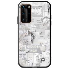 Aesthetic White Huawei P40 Pro Groove TPU (Tempered Glass και TPU)
