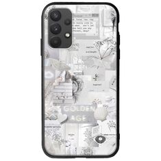 Aesthetic White Samsung Galaxy A32 4G Groove TPU (Tempered Glass και TPU)