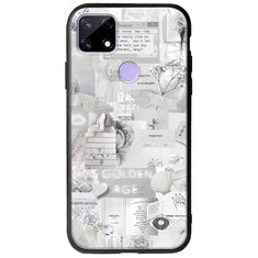 Aesthetic White Realme C21 Groove TPU (Tempered Glass και TPU)