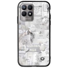 Aesthetic White Realme 8i Groove TPU (Tempered Glass και TPU)