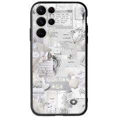 Aesthetic White Samsung Galaxy S22 Ultra Groove TPU (Tempered Glass και TPU)