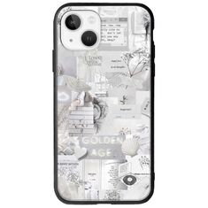 Aesthetic White iPhone 14 Groove TPU (Tempered Glass και TPU)