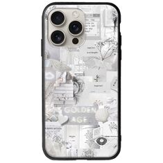 Aesthetic White iPhone 16 Pro Groove TPU (Tempered Glass και TPU)