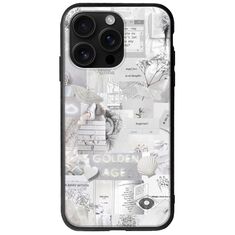 Aesthetic White iPhone 16 Pro Max Groove TPU (Tempered Glass και TPU)