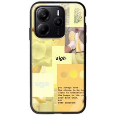 Aesthetic Yellow Xiaomi Redmi Note 14 5G Groove TPU (Tempered Glass και TPU)