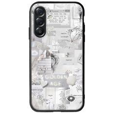 Aesthetic White Samsung Galaxy A56 5G Groove TPU (Tempered Glass και TPU)