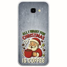 All I Want For Christmas Is - Coffee Samsung Galaxy A3(2017) Flexible TPU (Διάφανη Σιλικόνη)
