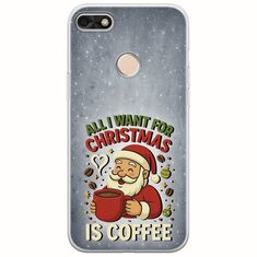 All I Want For Christmas Is - Coffee Huawei P9 Lite Mini Flexible TPU (Διάφανη Σιλικόνη)