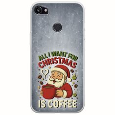 All I Want For Christmas Is - Coffee Google Pixel 2XL Flexible TPU (Διάφανη Σιλικόνη)