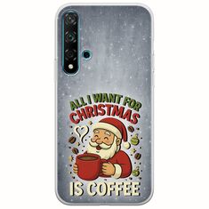 All I Want For Christmas Is - Coffee Huawei Nova 5T Flexible TPU (Διάφανη Σιλικόνη)