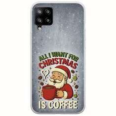 All I Want For Christmas Is - Coffee Samsung Galaxy A42 5G Flexible TPU (Διάφανη Σιλικόνη)