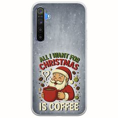 All I Want For Christmas Is - Coffee Realme 6 Flexible TPU (Διάφανη Σιλικόνη)