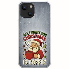All I Want For Christmas Is - Coffee iPhone 13 mini Flexible TPU (Διάφανη Σιλικόνη)