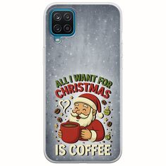 All I Want For Christmas Is - Coffee Samsung Galaxy M12 Flexible TPU (Διάφανη Σιλικόνη)
