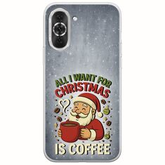 All I Want For Christmas Is - Coffee Huawei Nova 10 Pro Flexible TPU (Διάφανη Σιλικόνη)