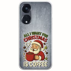 All I Want For Christmas Is - Coffee Oppo Reno 8Τ 5G Flexible TPU (Διάφανη Σιλικόνη)