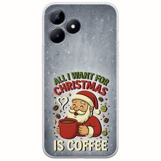 All I Want For Christmas Is - Coffee Realme C53 Flexible TPU (Διάφανη Σιλικόνη)