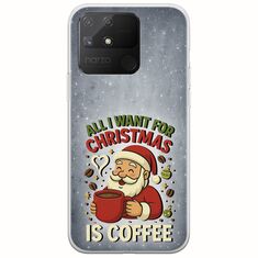 All I Want For Christmas Is - Coffee Realme Narzo 50A Flexible TPU (Διάφανη Σιλικόνη)