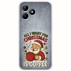 All I Want For Christmas Is - Coffee Realme Note 50 Flexible TPU (Διάφανη Σιλικόνη)