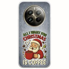 All I Want For Christmas Is - Coffee Realme 12 Pro Plus 5G Flexible TPU (Διάφανη Σιλικόνη)